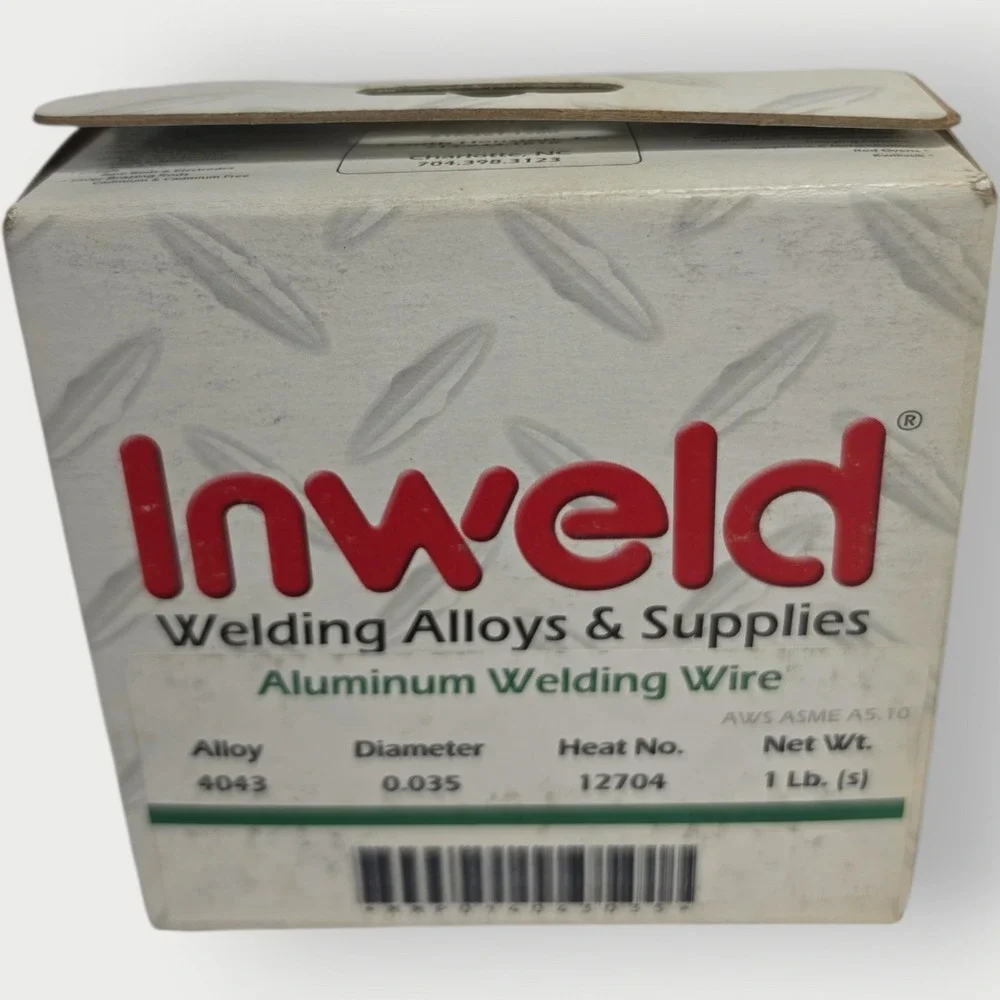 Inweld ER4043 .035 Aluminum Mig Welding Wire 1 LB Spool NEW IN BOX FREE SHIPPING
